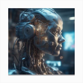 Cyborg Woman 81 Canvas Print