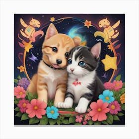 Cute Kittens Canvas Print