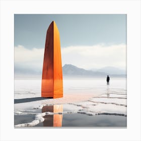 Man In The Desert Canvas Print