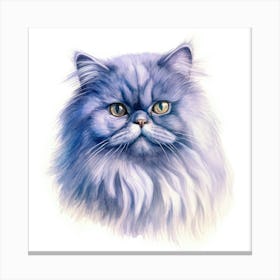 Blue Persian Cat Portrait 1 Canvas Print