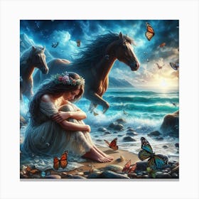 Dreaming Of Horses Canvas Print