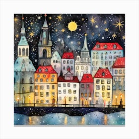 Christmas City Canvas Print