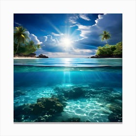 Underwater Seascape Canvas Print