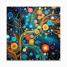 Circles In Space Canvas Print