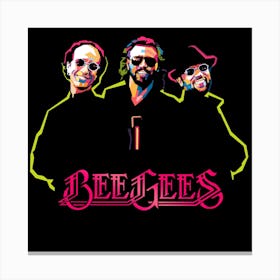 Beegees wpap art style Canvas Print