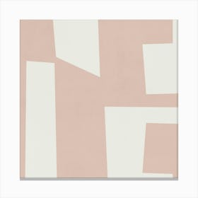Minimalist Abstract Geometries - Nude 03 Canvas Print