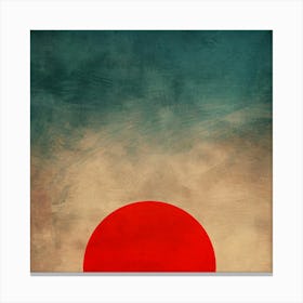 Red Sun In The Sky Canvas Print