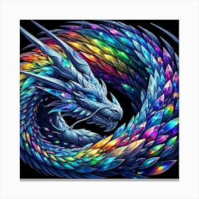 Rainbow Dragon Canvas Print