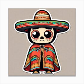 Mexican Skull Canvas Print