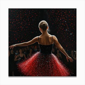 Dancer In Red Tutu Canvas Print