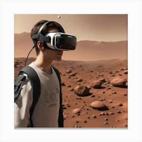 Vr On Mars 1 Canvas Print