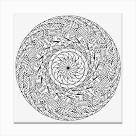 Spiral Mandala 10 Canvas Print