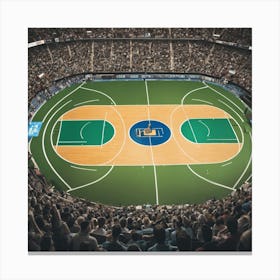 Basketball Court 21 Canvas Print