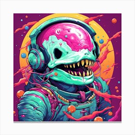 Aliens In Space Canvas Print