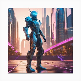 Futuristic Cityscape 200 Canvas Print