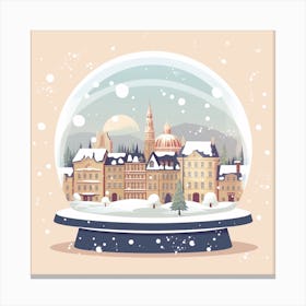 Strasbourg France 2 Snowglobe Canvas Print