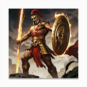 God Of War 12 Canvas Print