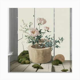 Flowers In A Pot 7 Canvas Print