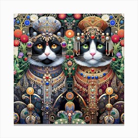 The Majestic Cats 18 Canvas Print