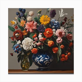 Wall Art Painting Flowers (the lost flower pot ) Canvas Print