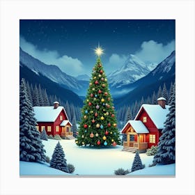 Christmas Village 1 Canvas Print