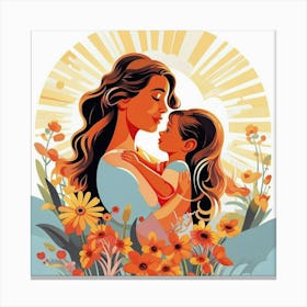 Mother And Daughter 2 Canvas Print