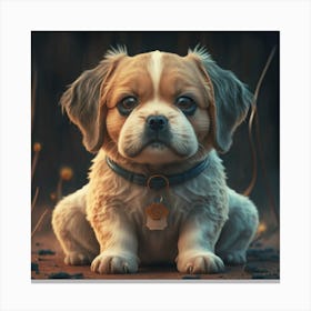 Cute Puppy 1 Canvas Print