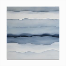 Abstract 'Blue Wave' 2 Canvas Print