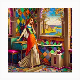 The Lady In Waiting Canvas Print
