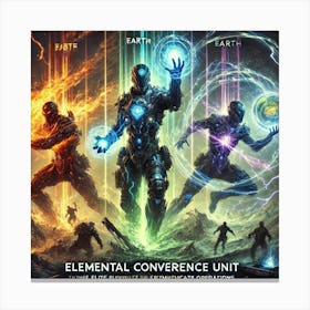 A Depiction Of The Elemental Convergence Unit, An Canvas Print