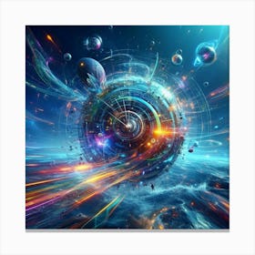 Abstract Space Background 1 Canvas Print