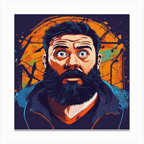 Bearded Man Canvas Print