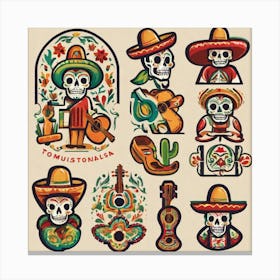 Day Of The Dead 27 Canvas Print