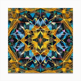 Psychedelic Mandala 19 Canvas Print