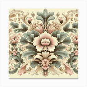 Ornate Floral Pattern Canvas Print