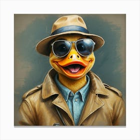 Duck Hat Canvas Print