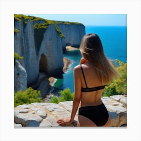 Beautiful Woman In Bikini 2 Canvas Print