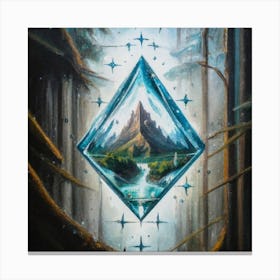 Ice Diamond Canvas Print