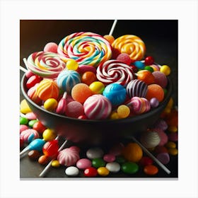 Candies Stock Videos & Royalty-Free Footage Canvas Print