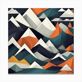 Abstract Mountains 11 Canvas Print