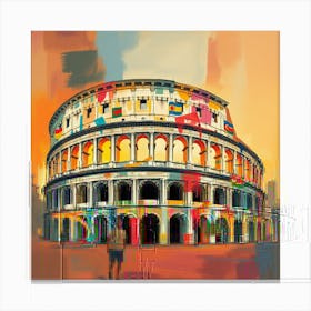 Rome - Colossion Canvas Print