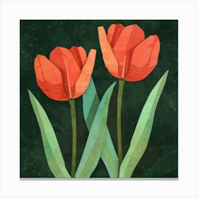 Red Tulips 23 Canvas Print