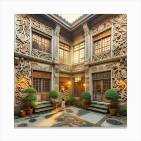 Chinese Courtyard9 Canvas Print