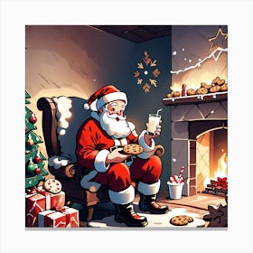 Christmas Santa 5 Canvas Print