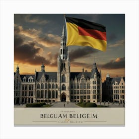 Belgium Flag Canvas Print