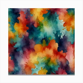 Watercolor Splashes 2 Canvas Print