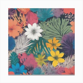 Tropical Flowers 1 Canvas Print