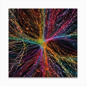 Colorful Network Canvas Print