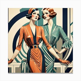 Deco Women 1 Canvas Print