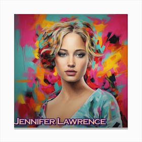 Jennifer Lawrence 2 Canvas Print